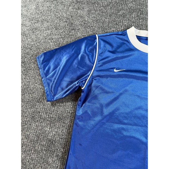 Vintage Nike Jersey Kids XL Blue Short Sleeve Soccer Shirt Nike Team RN 56323 - Picture 6 of 11